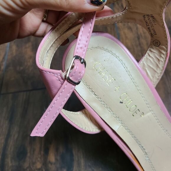 Chase + Chloe Pink Frank Heels - Picture 5 of 8